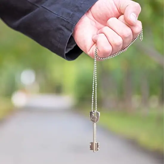 33 ft Ball Chain 2.4mm Silver Stainless Steel Bead Link Chain Roll for Beaded Dog Tag Necklace, Mens Military Jewelry Making Supplies, Pull Chain DIY Bracelets Keychain Craft - w/20#3 Connectors {2}