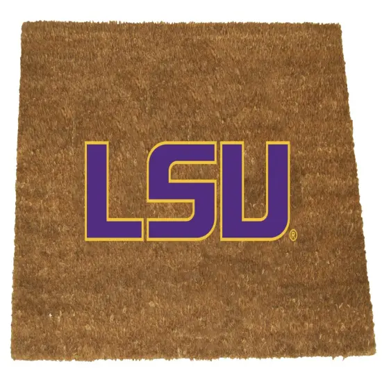 Memory Company NCCA Louisiana Cardinals Rectangular Coir Door Mat 29.5" x 19.5" Brown {1}