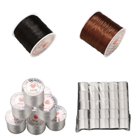 Kitcheniva 0.5mm Flat Elastic String DIY Jewelry Thread White {2}