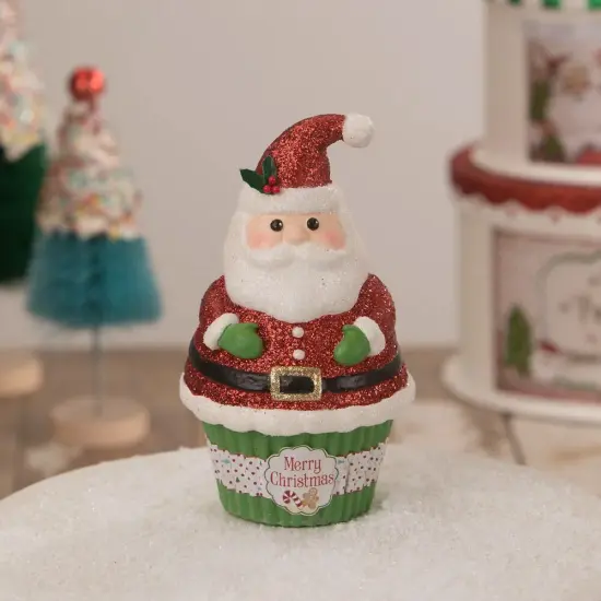 Santa Claus Cupcake Container 6" {3}