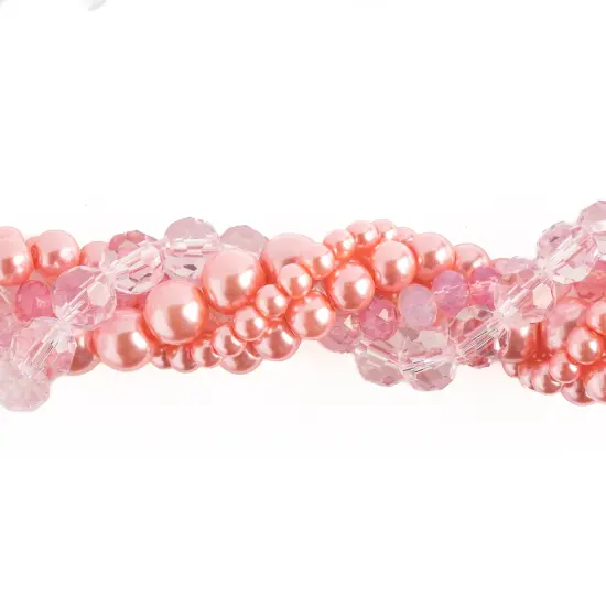 Crystal Lane DIY Waxflower Twisted Glass & Pearls Beads, 5 Strands {1}