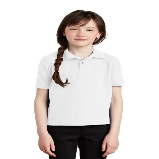 Silk Touch Polo T-shirt For Youth | RADYAN&reg; Gold {3}