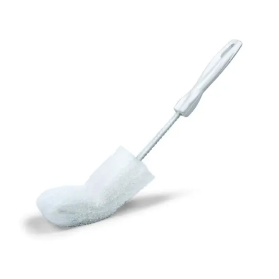 Brushtech Non-Abrasive Bottle Brush, Extra Gentle Glass or Plastic Bottle Sponge, 11 inches, Made in USA {3}