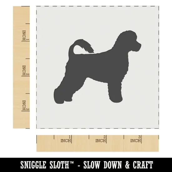 Portuguese Water Dog Solid Wall Cookie DIY Craft Reusable Stencil {6}