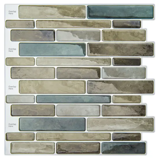 10 Sheet Peel and Stick Tile Backsplash Vinyl 3D Self Adhesive Tile {1}