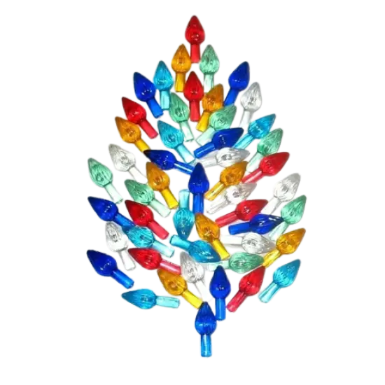 Kitcheniva 25 Pcs Ceramic Christmas Tree Bulbs Lights Aqua {2}