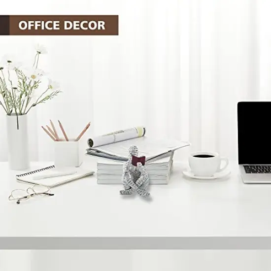 1 Pack Home Decor Pulp Reading Women Thinker Statue Aesthetic Sculpture Room Decor Modern Abstract Decoration on Shelf Table Desk for Living Room Office Bedroom A {3}