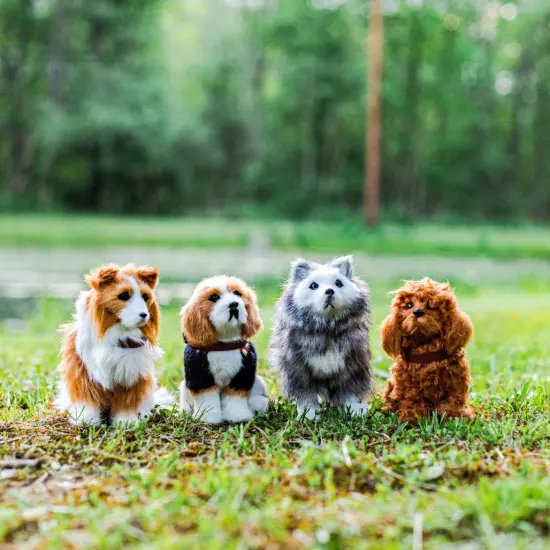 The Queen's Treasures Set of 4 Puppy Dog Pets For Use With 18 Inch Dolls {4}