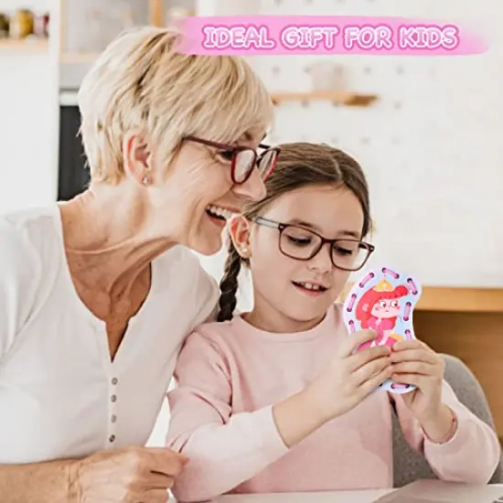 Wooden Fairytale Lacing Card for Kids 3-5, Sewing Cards for Toddlers, Toddler Arts and Craft, Fine Motor Skill Toys, 6 Wooden Panels and 6 Matching Laces, Gift for Boys, Girls {3}