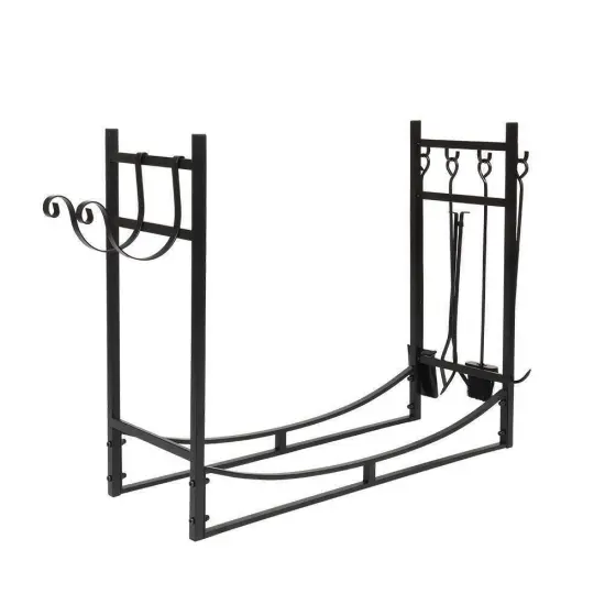 Outdoor Firewood Log Fireplace Storage Holder Heavy {1}