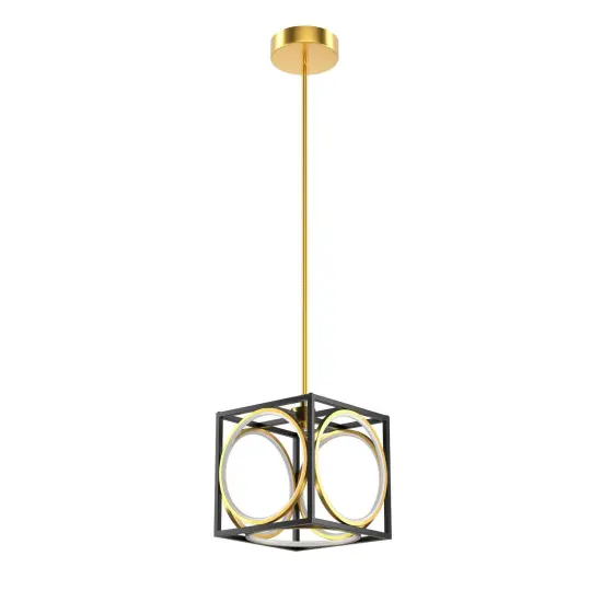 Modern LED Pendant Light with 42 Inches Adjustable Suspender Golden {1}