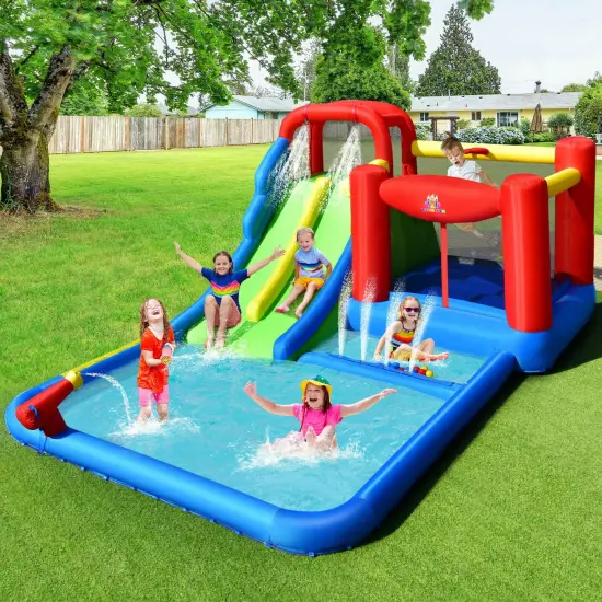 Inflatable Water Slide Kids with Ocean Balls {2}