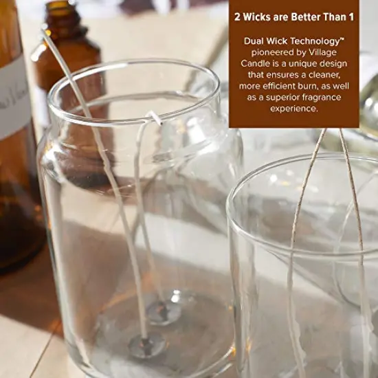 Christmas Spice, Large Glass Apothecary Jar Scented Candle, 21.25 oz, Red {3}