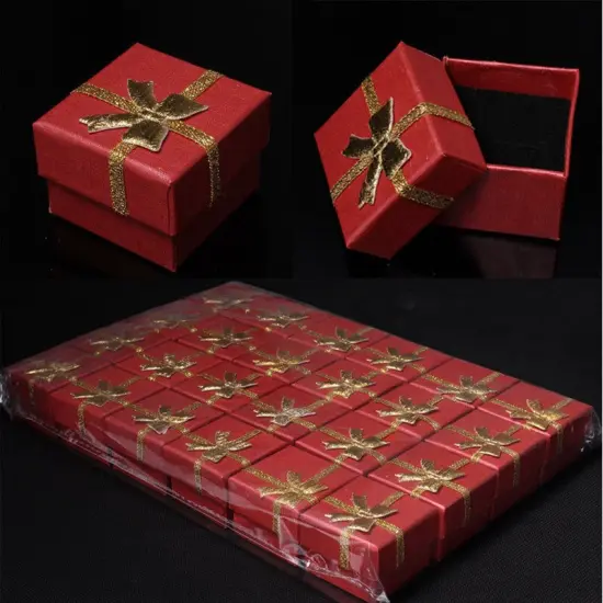 Kitcheniva Jewelry Gift Boxes 24 Pcs Red {1}