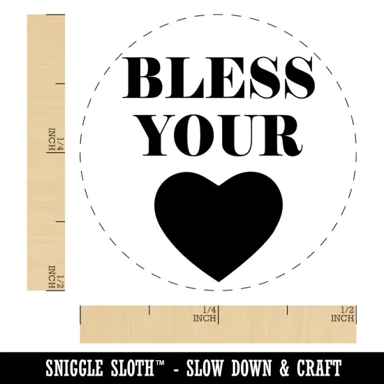 Bless Your Heart Southern Self-Inking Rubber Stamp Ink Stamper for Stamping Crafting Planners UV {1}