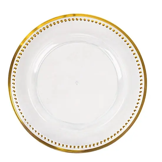 6 pcs of 13inch Charger Plates for Table Decor Gold {4}