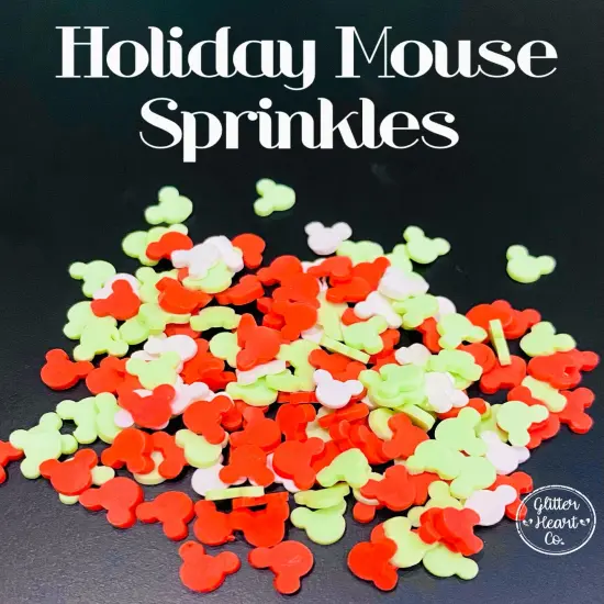 Polymer Clay Sprinkles - Holiday Mouse Sprinkles by Glitter Heart Co.&trade; {2}