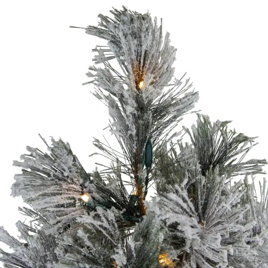 Northlight 4.5' Pre-Lit LED Black Spruce Artificial Christmas Tree - Clear Lights {4}