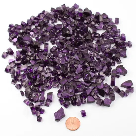 Purple Reflective Fire Glass for Arts and Crafts {2}