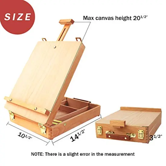 Premium Sketchbox Desktop Art Easel, Tabletop, Wooden for Painting, Student, Artist, Beginner {1}