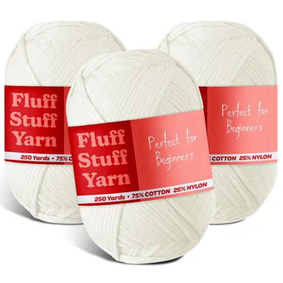 Hearth & Harbor Cotton Yarn Skeins Winter White {1}
