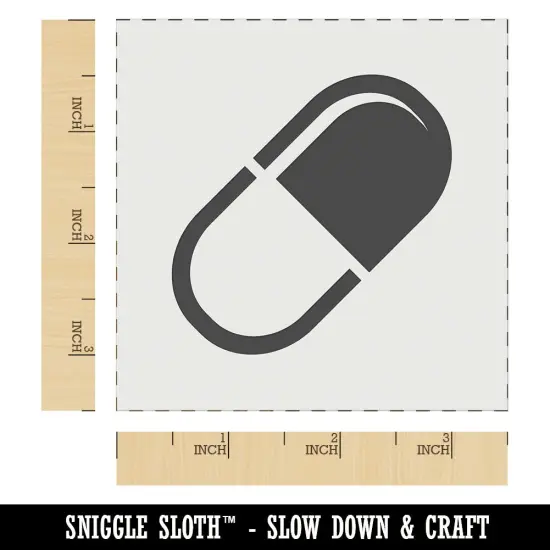 Pill Medicine Wall Cookie DIY Craft Reusable Stencil {5}