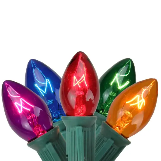 Northlight C7 Christmas String Lights - MultiColor - 24' Green Wire - 25ct {4}