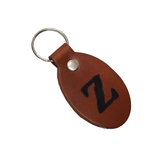 Oval Leather Keychains Kit &ndash; Full-Grain Latigo, DIY Personalization Ready, 10 Pack Russet {2}