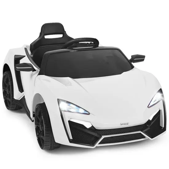 12V 2.4G RC Electric Vehicle with Lights Lights White {1}