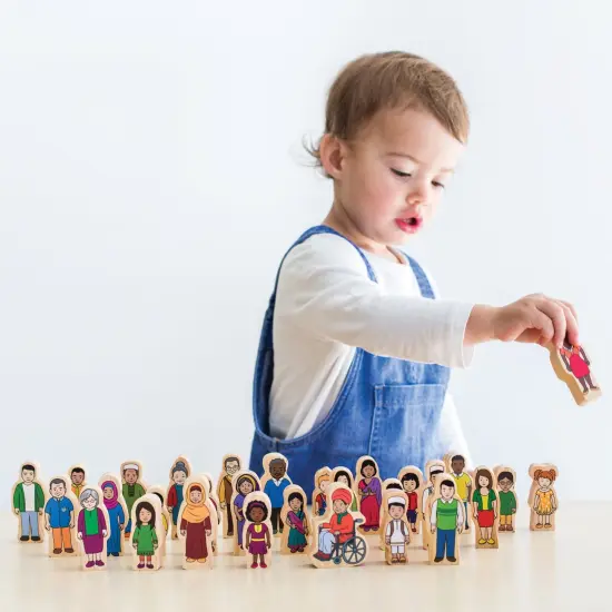 My Family - Set of 30 - Ages 1+ - Inclusive Wooden Blocks for Toddlers {2}