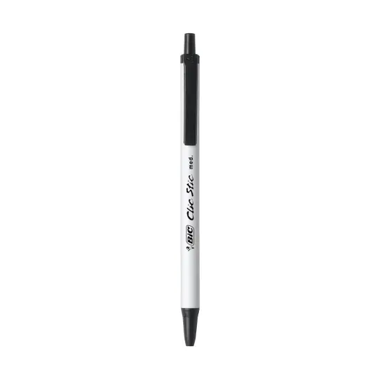 BIC Clic Stic Retractable Ball Pen, Versatile Medium Point (1.0mm), Black, 60 Count, Great for Offices and Schools {3}