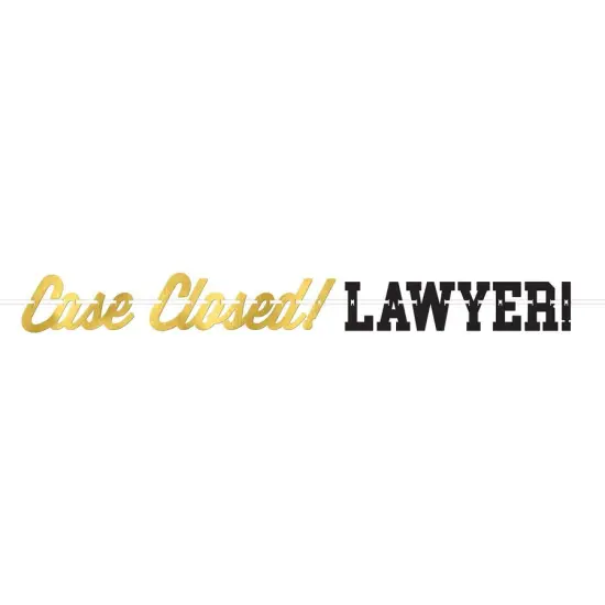 Law School Grad Ribbon Letter Banner {1}
