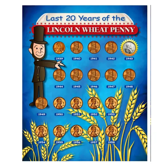 Last 20 Years of the Lincoln Wheat Penny Beginner Coin Set {1}