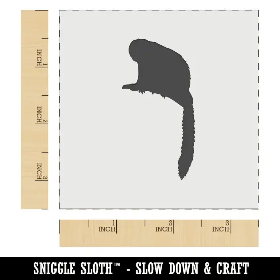 Squirrel Monkey Solid Wall Cookie DIY Craft Reusable Stencil {5}