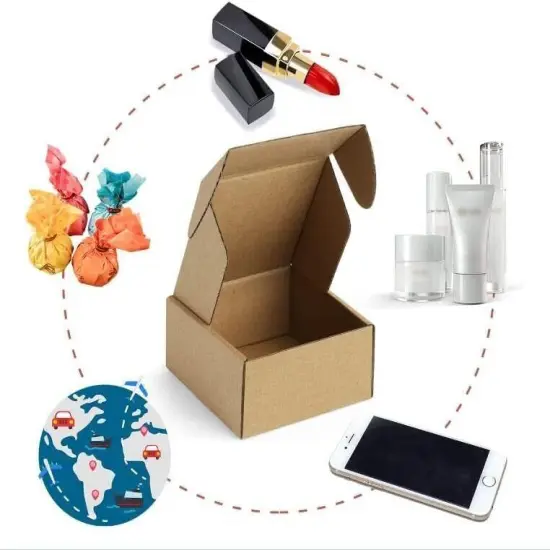 50Pack Corrugated Shipping Boxes Kraft Paper {4}