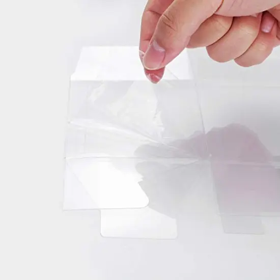 12 PCS Single Clear Cupcake Containers, Clear Boxes for Favors 3.5x3.5x3.5 inch, Wedding Favor Gift Box with Inserts and Ribbon,Individual Packaging for Display(White) {3}