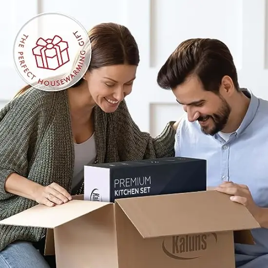 Kitchen Utensils Set Cooking Utensil Sets, Nylon and Stainless Steel Kitchen Gadgets Nonstick and Heat Resistant Home, House, Apartment Essentials Kitchen Accessories Must Haves Pots and Pans set {3}