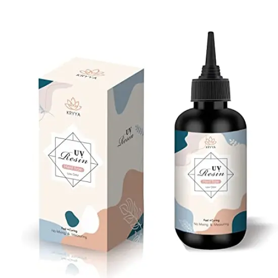 UV Resin 200g Clear Hard Type One Minute Fast Curing Transparent Ultraviolet Curing UV Resin for Craft Decoration DIY Earring Pendant Seal Jewelry Making&hellip; {1}