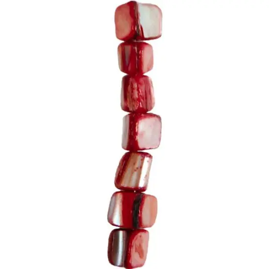 6 Packs of Tinted Shell Nugt Beads Rust Pack of 21 {1}