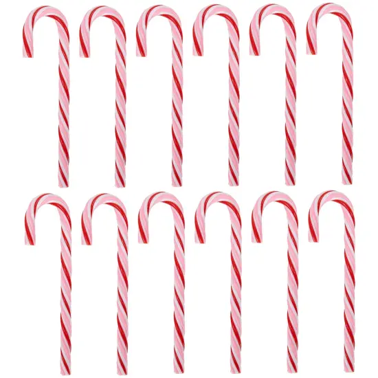 Northlight Peppermint Candy Cane Christmas Ornaments - 7" - Red and White - 12 ct {1}