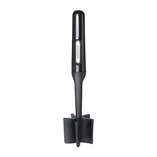 Professional Heat Resistant Nylon Meat and Potato Masher, Safe for Non-Stick Cookware, 10-Inch, Black {2}