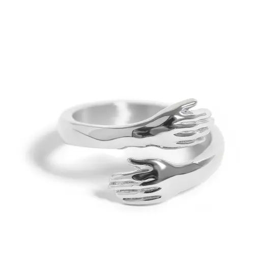 Stainless Steel Hug Ring {1}