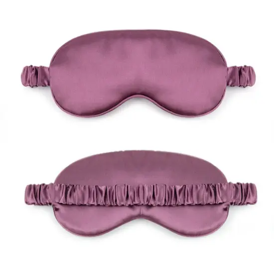 Kitcheniva Smooth Padded Double Sided Satin Travel Sleep Eye Mask Cover Purple {1}