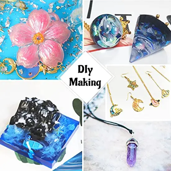 Crystal Clear Hard UV Resin Upgraded Formula Ultraviolet Fast Curing Resin for Jewelry Making Craft Decoration, Hard Transparent Glue Solar Cure Sunlight Activated Resin (100g) {5}