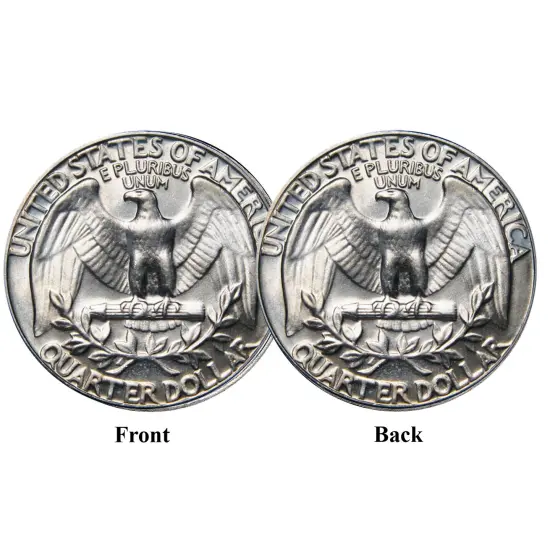 Washington Quarter Two Sides Tails {2}