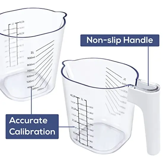 10 Pieces Measuring Cups and Measuring Spoons Pieces Plastic Kitchen Cooking Baking Stackable Measurement BPA Free Dishwasher Safe for Liquid and Dry Green+Yellow {4}