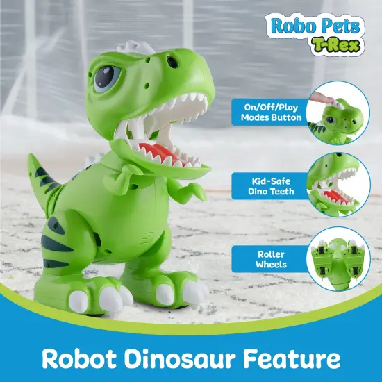 Robo Pets T-Rex Dinosaur Toy for Girls and Boys {3}
