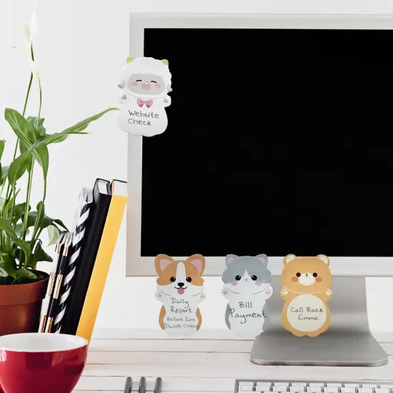 Wrapables Baby Animals Sticky Notes, Adhesive Memo Notepads for Home, Office, Work (Set of 6) {4}