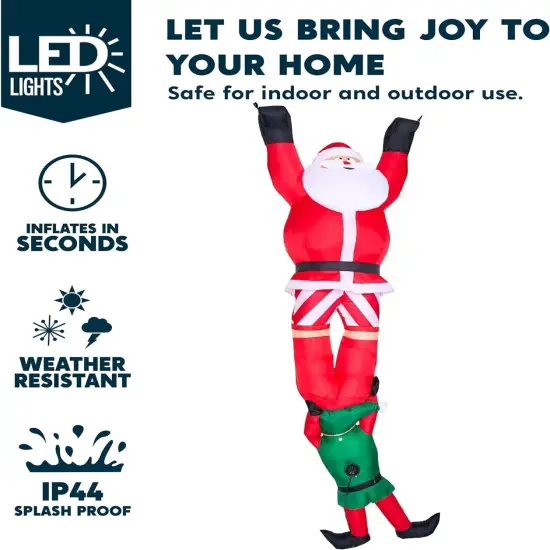 8FT Hanging Santa Inflatable Decoration {3}