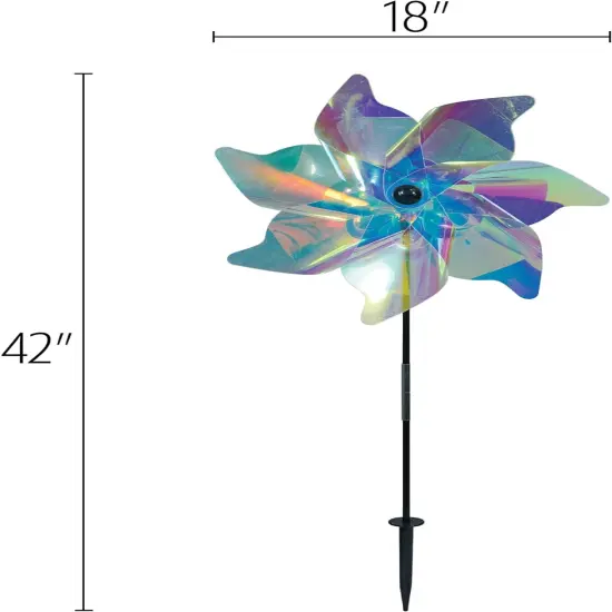 18-inch Iridescent Pinwheel Spinner {5}